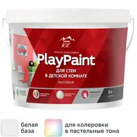 Краска для стен Parade DIY PlayPaint моющаяся матовая цвет белый база А 5 л