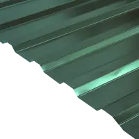 Профнастил С20 0.45 мм 1150x2000 мм зелёный RAL 6005