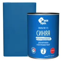 Эмаль ПФ-115 Простокраска полуматовая цвет синий 0.8 кг