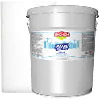 Эмаль Эконом ПФ-115 полуматовая цвет белый 20 кг