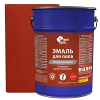 Эмаль для пола для внутренних работ Простокраска атласная цвет красно-коричневый 5 кг