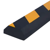 Демпфер для стен Standers мягкий, 50x7 см, цвет чёрный/жёлтый, 2 шт.