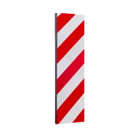 Демпфер для стен 50x15 см, пластик, цвет красный/белый