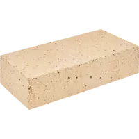 Кирпич шамотный Новомосковск ШБ-8 светло-желтый 250х124х65 мм