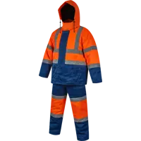 Костюм рабочий утепленный Дорожник цвет оранжевый размер 52-54 рост 182-188 см