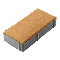 Плитка тротуарная 100x200x40 мм горчица двухслойная