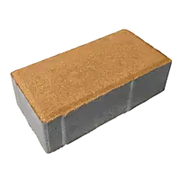 Плитка тротуарная, 200x100x60 мм цвет горчица