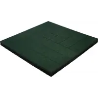 Плитка резиновая 500х500х40 паркет зеленый