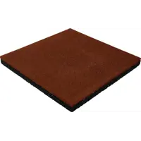 Плитка резиновая 500х500х40 терракот