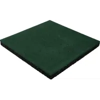 Плитка резиновая 500х500х40 зеленая