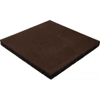 Плитка резиновая 500х500х40 коричневая
