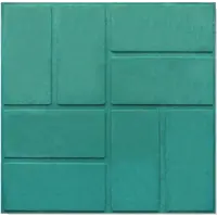 Плитка тротуарная, 330x330x20 мм цвет зелёный