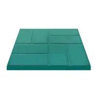 Плитка тротуарная, 330x330x35 мм цвет зелёный
