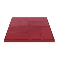 Плитка тротуарная, 330x330x35 мм цвет красный