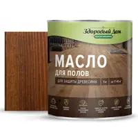 Масло для пола Здоровый дом цвет орех 1 л