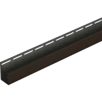 J-профиль для фасадных панелей Docke 3 м цвет тёмно-коричневый