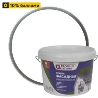 Краска фасадная Profilux матовая цвет белый 4 кг