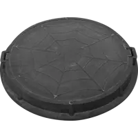 Люк дачный полимерпесчаный до 3 т. черный