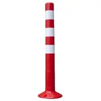 Парковочный столбик гибкий, 75 см, цвет красный/белый