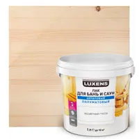 Лак для бань и саун водный Luxens цвет прозрачный полуматовый 1 л