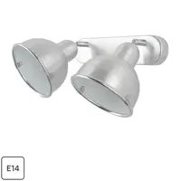 Спот поворотный Inspire Farell 2 лампы E14 1.5 м² цвет серый