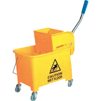 Тележка для уборки мини цвет желтый 20 л