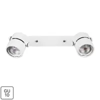 Спот поворотный Mizar 2 лампы GU10 8 м² цвет белый