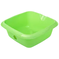 Таз квадратный Matrika 4.8 л пластик цвет зелёный
