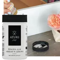 Краска для мебели меловая Aturi Design цвет белоснежный 400 г