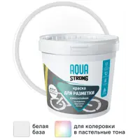 Краска для брусчатки Aquastrong износостойкая матовая цвет белый 6 кг