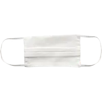 Маска х/б двухслойная, цвет белый, 1 шт.