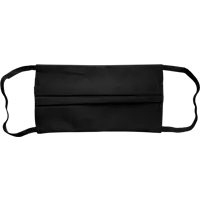 Маска х/б двухслойная, цвет черный, 1шт.