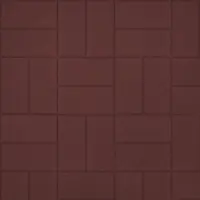 Тротуарная плитка Кирпичик 200x100x60 мм коричневый