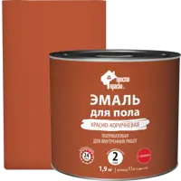 Эмаль для пола Простокраска полуматовая цвет красно-коричневый 1.9 кг