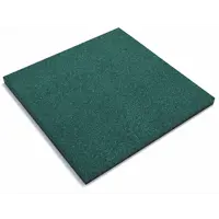 Резиновая плитка 500x500x40 мм зеленый