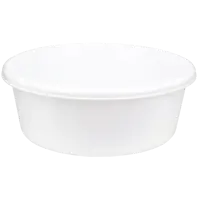 Таз круглый 8 л цвет белый