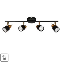 Спот поворотный Arte Lamp Almach 4 лампы GU10 12 м² цвет черный