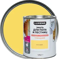 Эмаль для пола и лестниц алкидно-уретановая Luxens глянцевая цвет сосна 1.9 кг