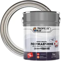 Грунт-эмаль 3 в 1 Profilux DIY гладкая цвет белый 5 кг