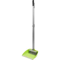Щетка с совком Inloran Ленивка с ручкой 80 см цвет салатовый