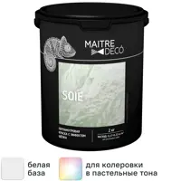 Краска перламутровая Maitre Deco Soie глянцевая эффект шелка 2 кг