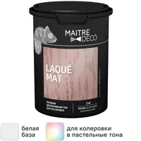 Лак декоративный Maitre Deco «Laque Mat» для лессировки матовый 1 кг