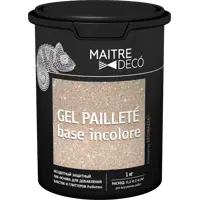 Лак-основа Maitre Deco «Gel Paillete Base Incolore» бесцветный 1 кг