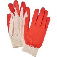 Перчатки хлопчатобумажные обливные И-8047-И размер единый