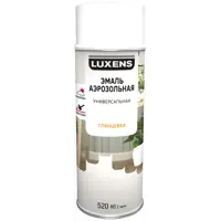 Эмаль аэрозольная декоративная Luxens глянцевая цвет белый 520 мл