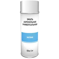 Эмаль аэрозольная декоративная матовая цвет белый 520 мл
