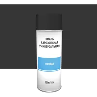 Эмаль аэрозольная декоративная матовая цвет черный 520 мл