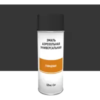 Эмаль аэрозольная декоративная глянцевая цвет черный 520 мл