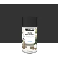 Эмаль аэрозольная декоративная Luxens матовая цвет черный 210 мл