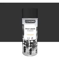 Грунт-эмаль аэрозольная по ржавчине Luxens матовая цвет черный 520 мл